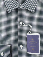 Luigi Borrelli Dark Green Plaid Cotton Shirt - Extra Slim - (2R) - Parent