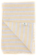Luigi Borrelli Beige Striped Long Scarf - 60" x 27" - (LBSS12120)