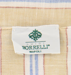 Luigi Borrelli Beige Striped Long Scarf - 60" x 27" - (LBSS12120)