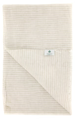 Luigi Borrelli Beige Striped Long Scarf - 68" x 27" - (LBSS12122)