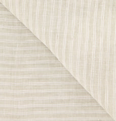 Luigi Borrelli Beige Striped Long Scarf - 68" x 27" - (LBSS12122)