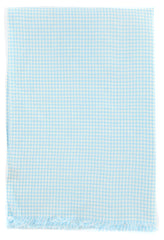 Luigi Borrelli Light Blue Check Long Scarf - 27" x 58" - (LBSS1255)