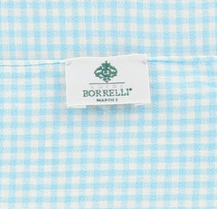 Luigi Borrelli Light Blue Check Long Scarf - 27" x 58" - (LBSS1255)
