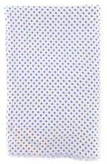 Luigi Borrelli Blue Polka Dot Long Scarf - 74" x 27" - (LBSS12210)