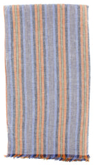 Luigi Borrelli Blue Striped Long Scarf - 54" x 27" - (LBSS12146)