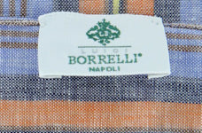 Luigi Borrelli Blue Striped Long Scarf - 54" x 27" - (LBSS12146)
