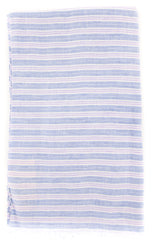 Luigi Borrelli Blue Striped Long Scarf - 74" x 27" - (LBSS12150)