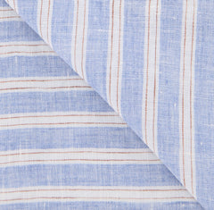 Luigi Borrelli Blue Striped Long Scarf - 60" x 27" - (LBSS12174)