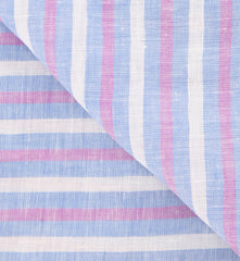 Luigi Borrelli Blue Striped Long Scarf - 66" x 27" - (LBSS12192)
