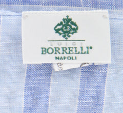 Luigi Borrelli Blue Striped Long Scarf - 60" x 27" - (LBSS12221)