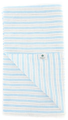 Luigi Borrelli Light Blue Striped Long Scarf - 64" x 27" - (LBSS1275)