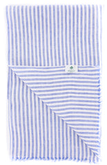 Luigi Borrelli Blue Striped Long Scarf - 74" x 27" - (LBSS1286)