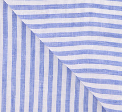 Luigi Borrelli Blue Striped Long Scarf - 74" x 27" - (LBSS1286)