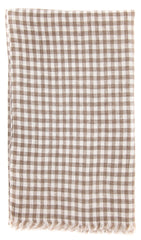Luigi Borrelli Brown Check Long Scarf - 78" x 27" - (LBSS12212)