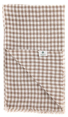 Luigi Borrelli Brown Check Long Scarf - 78" x 27" - (LBSS12212)