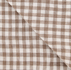 Luigi Borrelli Brown Check Long Scarf - 78" x 27" - (LBSS12212)