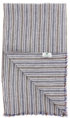 Luigi Borrelli Brown Striped Long Scarf - 56" x 27" - (LBSS12103)