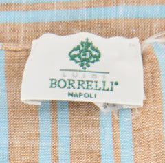 Luigi Borrelli Brown Striped Long Scarf - 58" x 27" - (LBSS12217)