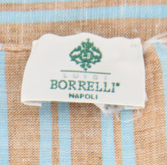 Luigi Borrelli Brown Striped Long Scarf - 58" x 27" - (LBSS12217)