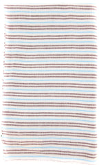Luigi Borrelli Brown Striped Long Scarf - 70" x 27" - (LBSS12138)