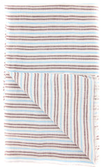 Luigi Borrelli Brown Striped Long Scarf - 70" x 27" - (LBSS12138)