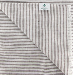 Luigi Borrelli Brown Striped Long Scarf - 27" x 66" - (LBSS1291)