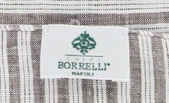 Luigi Borrelli Brown Striped Long Scarf - 27" x 66" - (LBSS1291)