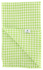Luigi Borrelli Green Check Long Scarf - 27" x 70" - (LBSS1256)