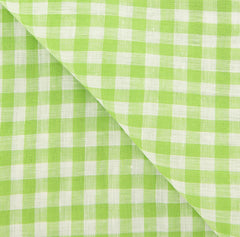 Luigi Borrelli Green Check Long Scarf - 27" x 70" - (LBSS1256)