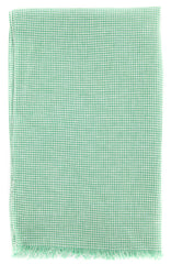 Luigi Borrelli Green Micro-Check Long Scarf - 53" x 27" - (LBSS1242)