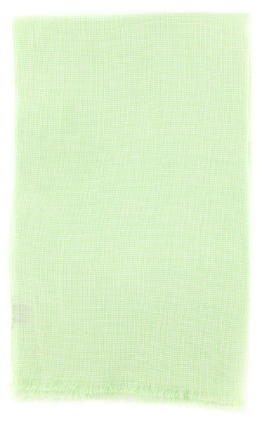 Luigi Borrelli Green Micro-Check Long Scarf - 60" x 27" - (LBSS1270)