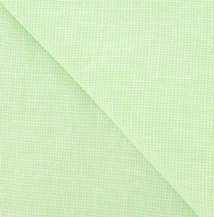 Luigi Borrelli Green Micro-Check Long Scarf - 60" x 27" - (LBSS1270)