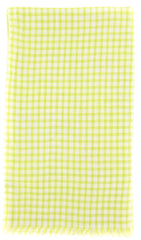 Luigi Borrelli Green Check Long Scarf - 58" x 27" - (LBSS1237)