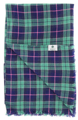 Luigi Borrelli Green Plaid Long Scarf - 74" x 27" - (LBSS1245)