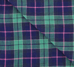 Luigi Borrelli Green Plaid Long Scarf - 74" x 27" - (LBSS1245)