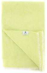 Luigi Borrelli Green Solid Long Scarf - 58" x 27" - (LBSS121)