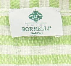 Luigi Borrelli Green Striped Long Scarf - 70" x 27" - (LBSS12162)