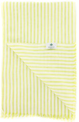 Luigi Borrelli Green Striped Long Scarf - 74" x 27" - (LBSS1274)