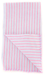 Luigi Borrelli Light Blue Striped Long Scarf - 72" x 27" - (LBSS12139)