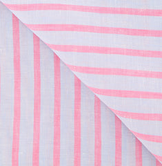 Luigi Borrelli Light Blue Striped Long Scarf - 72" x 27" - (LBSS12139)