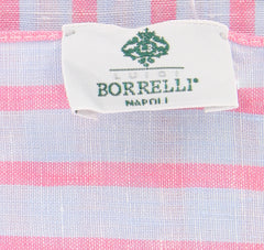 Luigi Borrelli Light Blue Striped Long Scarf - 72" x 27" - (LBSS12139)