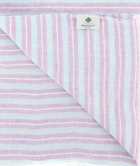 Luigi Borrelli Lavender Purple Striped Long Scarf - 60" x 27" - (LBSS1282)