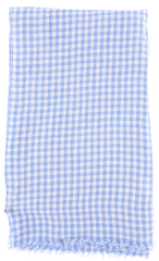 Luigi Borrelli Light Blue Check Long Scarf - 66" x 26" - (LBSS1262)
