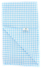 Luigi Borrelli Light Blue Check Long Scarf - 66" x 26" - (LBSS1243)