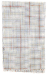 Luigi Borrelli Gray Check Long Scarf - 27" x 60" - (LBSS1257)