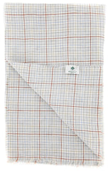 Luigi Borrelli Gray Check Long Scarf - 27" x 60" - (LBSS1257)