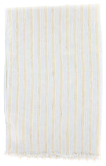 Luigi Borrelli Light Blue Striped Long Scarf - 56" x 27" - (LBSS12126)