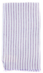 Luigi Borrelli Light Blue Striped Long Scarf - 72" x 27" - (LBSS12135)
