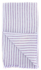 Luigi Borrelli Light Blue Striped Long Scarf - 72" x 27" - (LBSS12135)