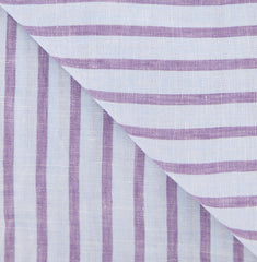 Luigi Borrelli Light Blue Striped Long Scarf - 72" x 27" - (LBSS12135)